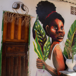 Arte na Favela Galeria, que fica na Vila Flávia, zona leste de São Paulo. Foto: Luan Kalil/Expresso na Perifa