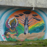 Mural do coletivo Artitudes Femininas no Benguí, periferia de Belém. Foto: Eloiza Barbosa/Expresso na Perifa