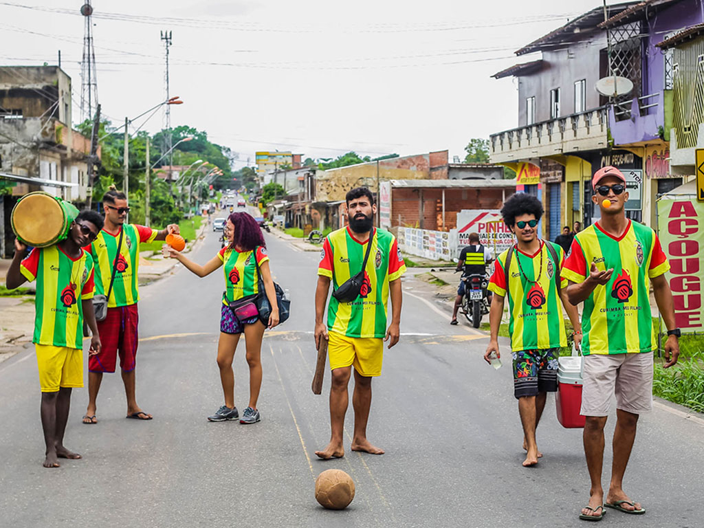Os Falsos do Carimbó e o futebol como linguagem nacional. Foto: divulgação/Marcelo Leal
