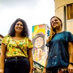 Em São Paulo, Jaqueline Ramos Silva é homenageada em uma das empenas do Elevado Presidente João Goulart, o Minhocão, na obra assinada pela artista visual Bea Corradi. Foto: Marcelo Pimentel