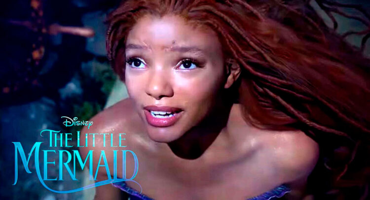 A atriz Halle Bailey interpreta A Pequena Sereia em novo longa-metragem da Disney. Foto: DISNEY/DIVULGAÇÃO